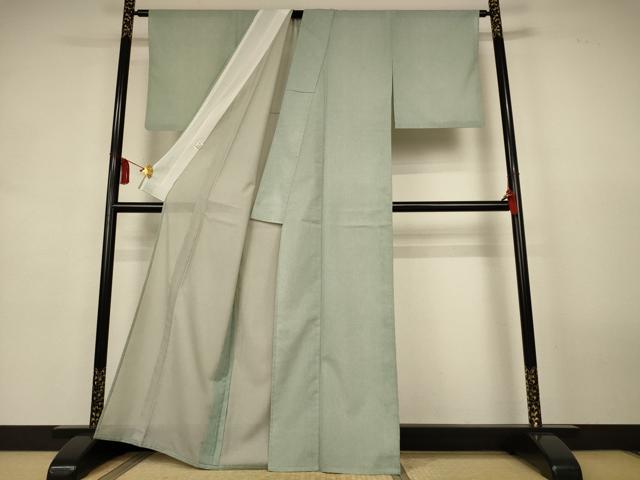 平和屋着物*夏物 江戸小紋 絽 鮫小紋柄 両面染 さんび謹製 洗える着物 AABL0769jd