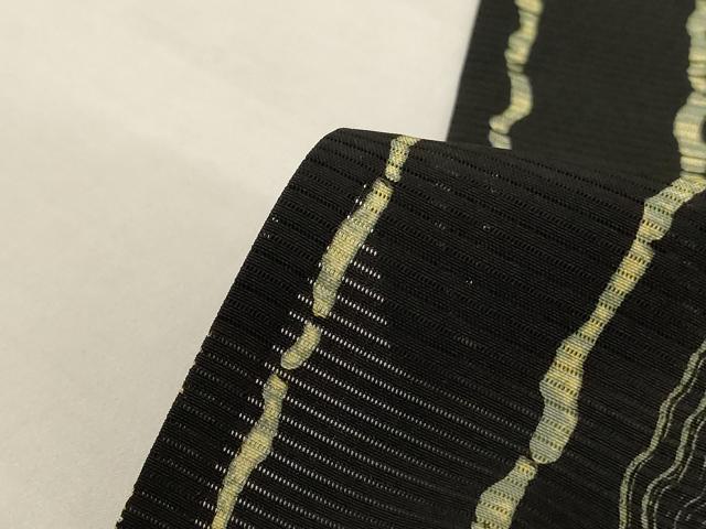 平和屋着物*夏物 小紋 絽 草花間道 黒地 京都きもの友禅扱い 正絹 逸品 AABL0774jd