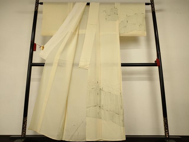平和屋着物*夏物 訪問着 絽 手描き 風景文 正絹 逸品 AABL0797jd