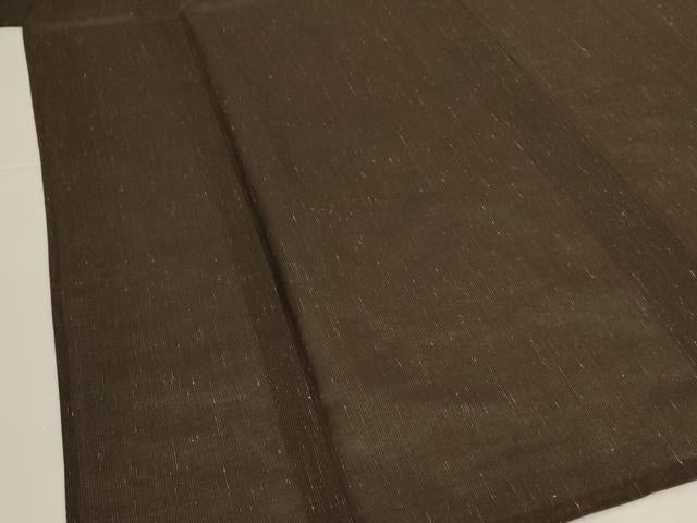 平和屋着物*夏物 男性 紗紬 憲法黒茶色 正絹 逸品 AABL0848jd
