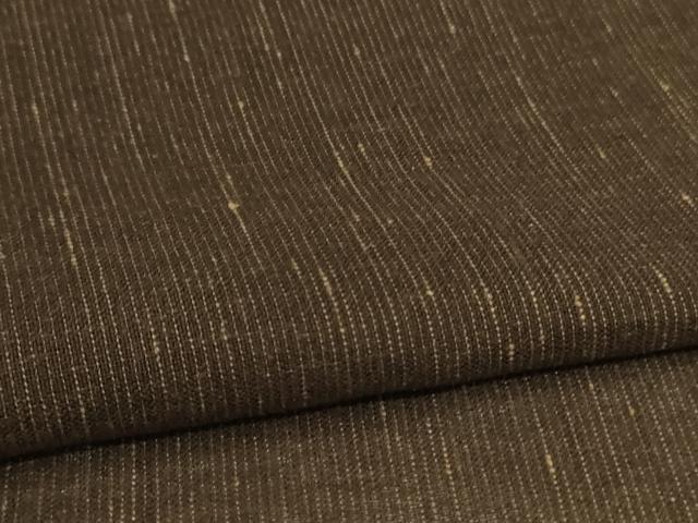 平和屋着物*夏物 男性 紗紬 憲法黒茶色 正絹 逸品 AABL0848jd