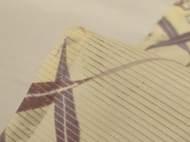 平和屋着物*夏物 小紋 絽 草花文 洗える着物 AABL0866jd