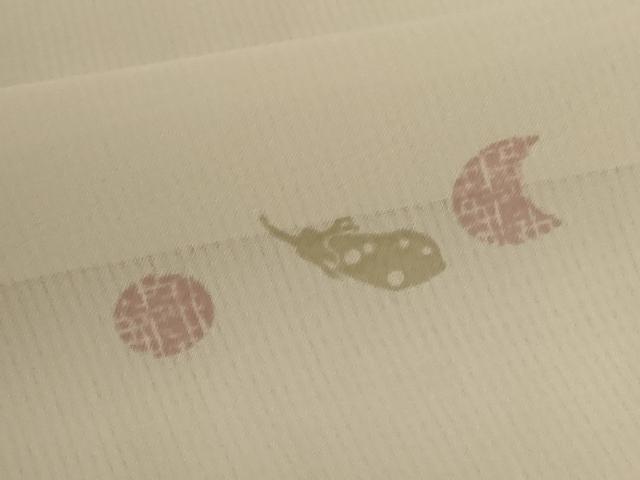 平和屋着物*夏物 小紋 紗 成り物 洗える着物 AABL0867jd