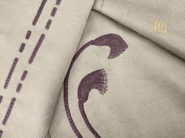 平和屋着物●池田重子コレクション 色留袖 刺繍 紐文 正絹 逸品 AABL0887ck