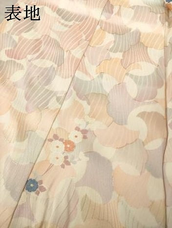 平和屋着物●訪問着 花蔦草文 銀杏 イチョウ 正絹 逸品 未使用 AABL0937ck