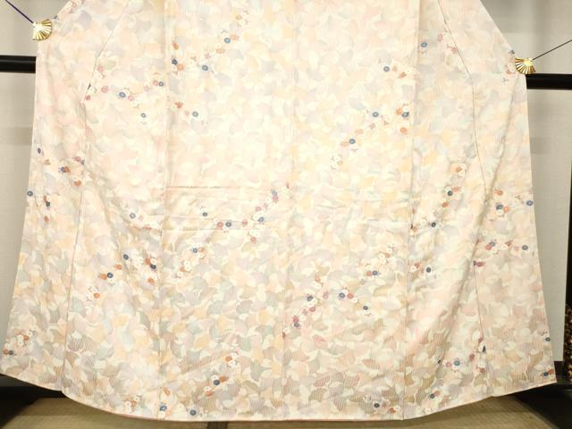 平和屋着物●訪問着 花蔦草文 銀杏 イチョウ 正絹 逸品 未使用 AABL0937ck