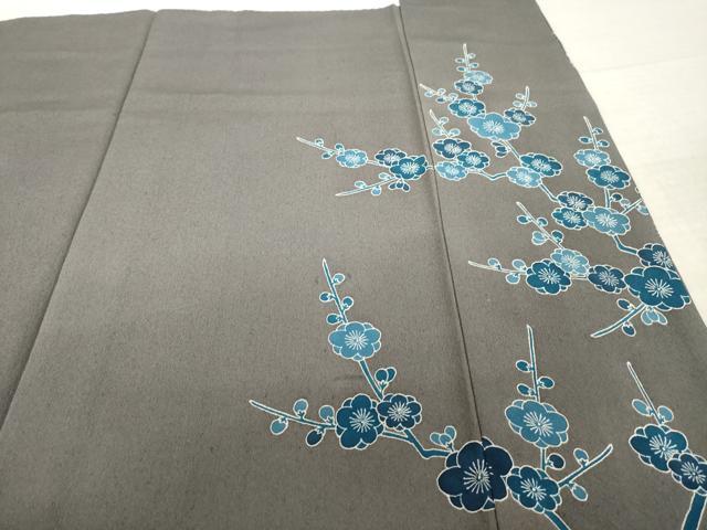 平和屋着物●人間国宝 五代 田畑喜八 訪問着 駒刺繍 枝梅 正絹 逸品 AABL0970ck