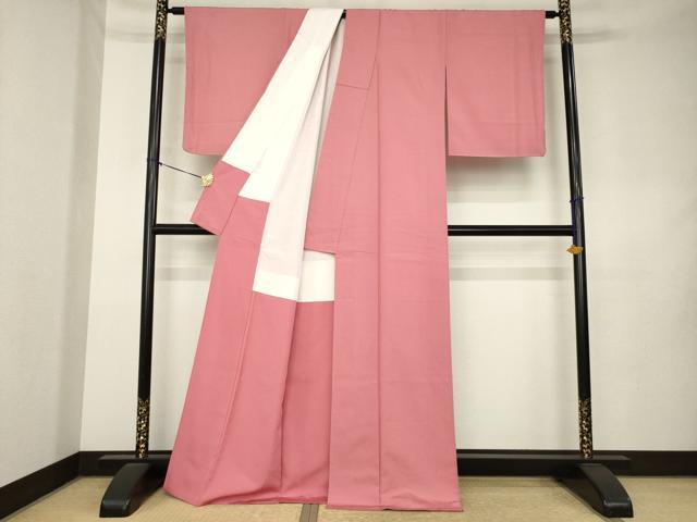 平和屋着物●人間国宝 初代 六谷梅軒(六谷紀久男)錐彫り 重要無形文化 財伊勢型紙 江戸小紋 行儀 正絹 逸品 AABL0974ck