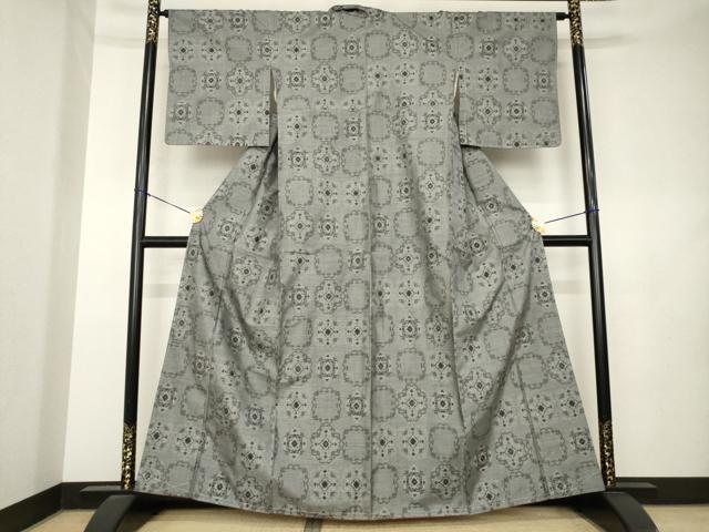 平和屋着物●本場大島紬 9マルキ 飾花文 松坂屋扱い 正絹 逸品 AABL0978ck