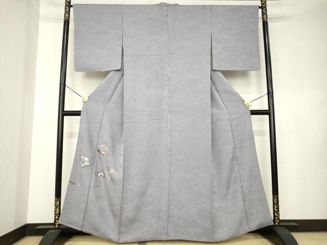 平和屋着物●豪華色留袖 総刺繍 駒刺繍 地紙花文 金銀糸 正絹 逸品 AABL0988ck