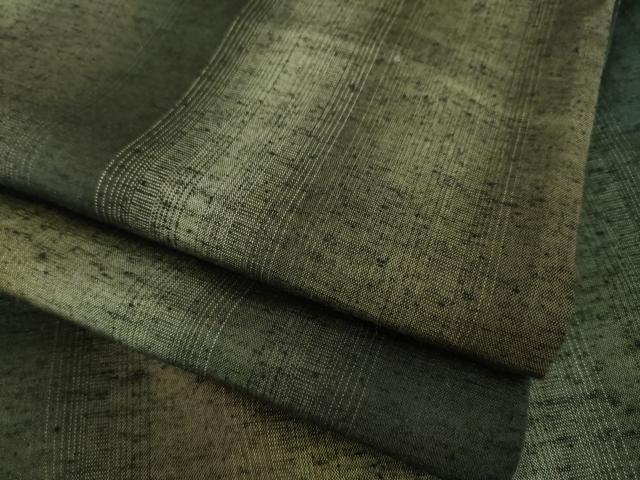 平和屋着物●上質な紬 間道 正絹 逸品 AABL0995ck