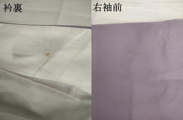 平和屋着物●無地絵羽訪問着 遠山風景地紋 浅紫色地 正絹 逸品 AABL1011cs