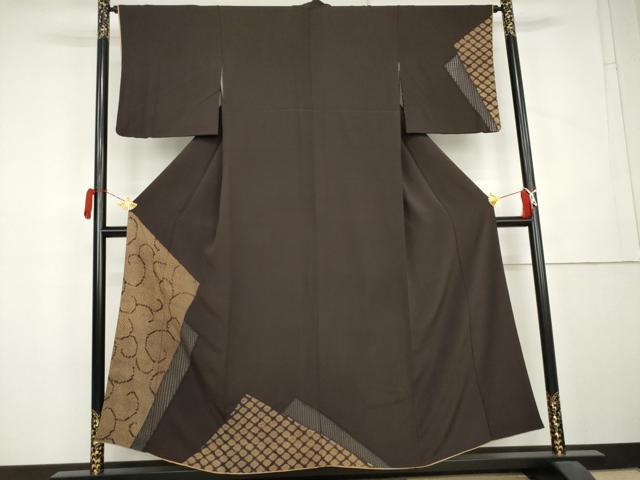 平和屋着物●中国三大刺繍 訪問着 唐草文 やまと誂製 正絹 逸品 AABL1019cs