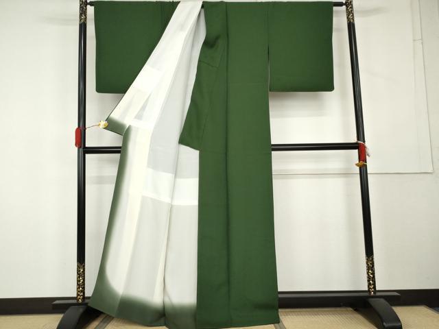 平和屋着物●上質な色無地 散らし地紋 天鵞絨色 正絹 逸品 AABL1026cs