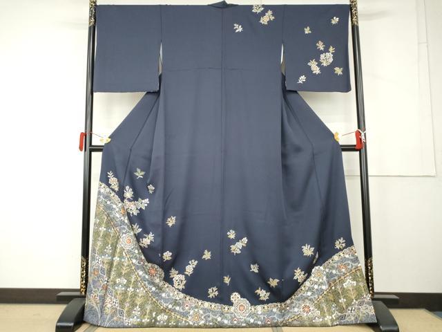 平和屋着物●訪問着 正倉院花文 金彩 正絹 逸品 AABL1041cs