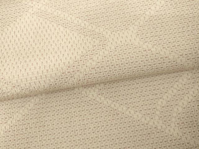 平和屋着物●本塩沢 110亀甲 変わり菱文 正絹 逸品 AABL1074cs