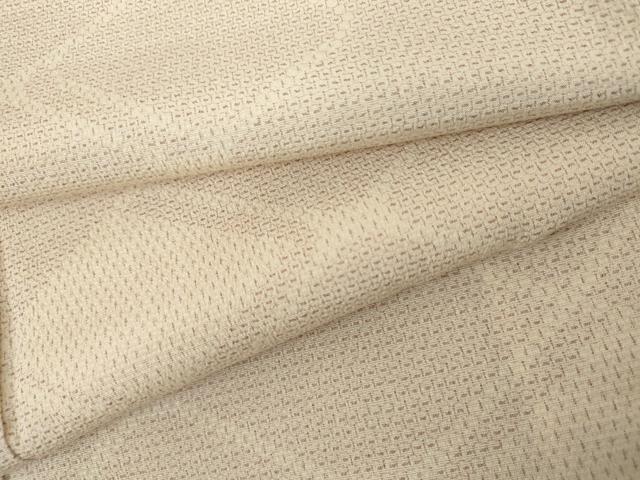 平和屋着物●本塩沢 110亀甲 変わり菱文 正絹 逸品 AABL1074cs