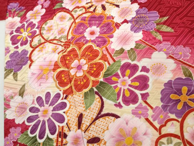 平和屋着物●豪華振袖 駒刺繍 舞桜 暈し染め 金彩 京都きもの友禅扱い 正絹 逸品 AABL1097cs