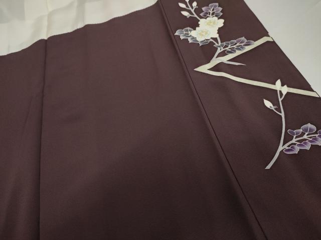 平和屋着物●訪問着 友禅 枝花文 正絹 逸品 AABL1105cs