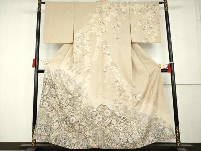 逸品、『吉乃一廉、幻の辻が花』銀通し、暈し染め、訪問着 平和屋着物○吉乃一廉 幻の辻が花 訪問着 暈し染め 銀