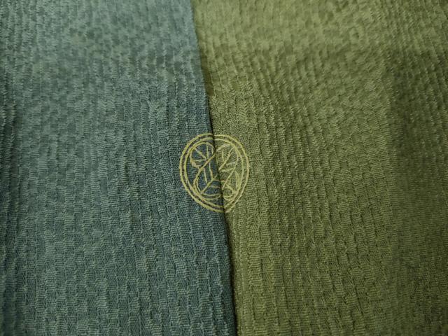 平和屋着物●染色作家 斉藤三才 小紋 霞文 暈し染め 正絹 逸品 AABL1135cs