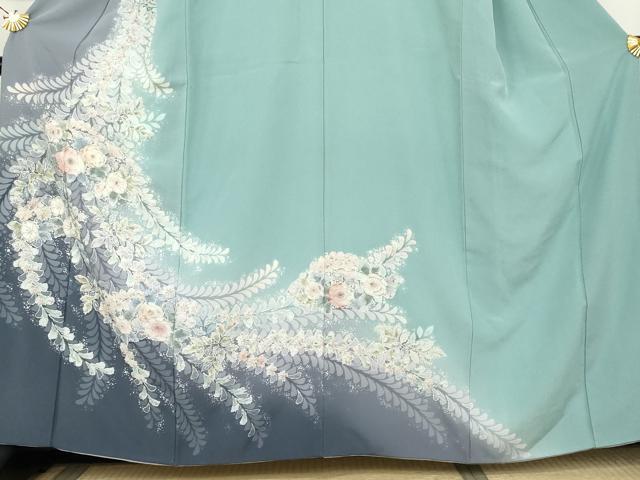 平和屋着物●訪問着 辻が花 絞り 暈し染め 正絹 逸品 AABL1138cs