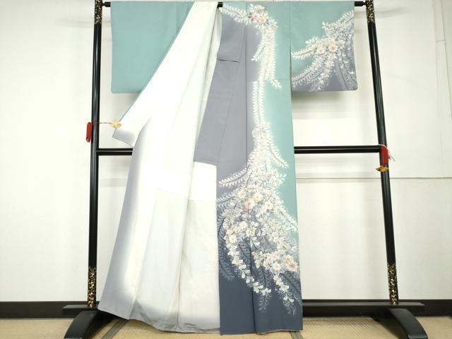 平和屋着物●訪問着 辻が花 絞り 暈し染め 正絹 逸品 AABL1138cs