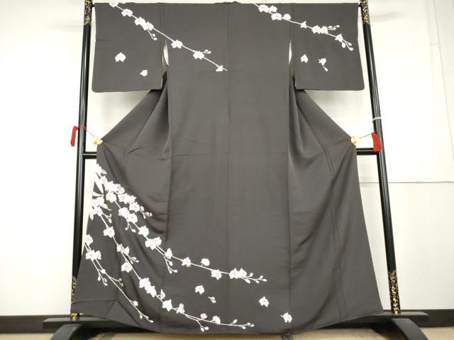 平和屋着物●訪問着 総刺繍 胡蝶蘭 金糸 正絹 逸品 AABL1161cs