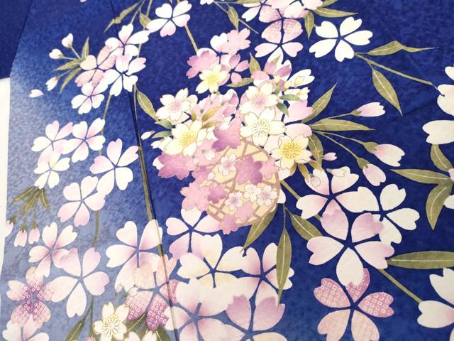 平和屋着物●豪華振袖 桜 暈し染め 金彩 正絹 逸品 AABL1174cs