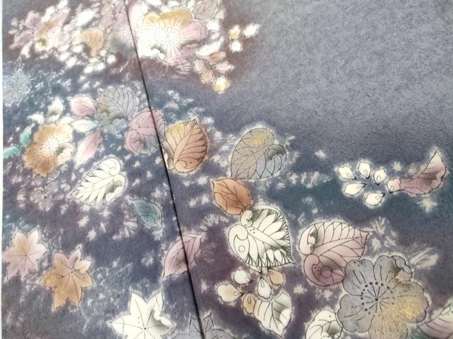平和屋着物●訪問着 辻が花 暈し染め 金彩 正絹 逸品 AABL1190cs