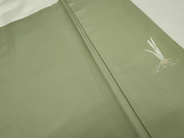 平和屋着物●訪問着 友禅 木賊に蜻蛉 暈し染め 正絹 逸品 AABL1200cs