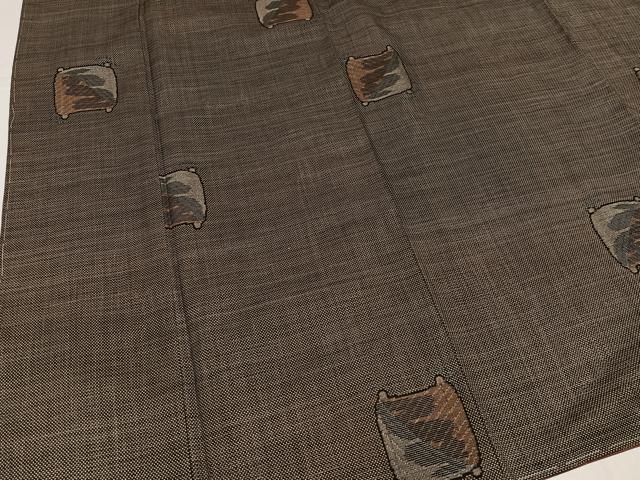平和屋着物●本場大島紬 7マルキ 糸巻 正絹 逸品 未使用 AABL1211ph