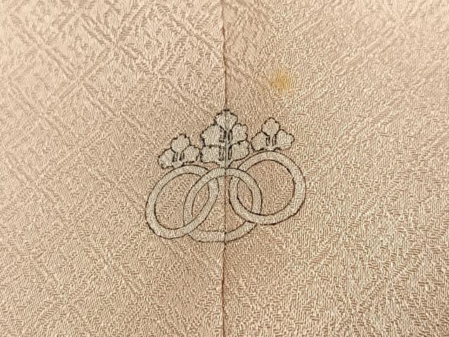 平和屋着物●吉澤友禅 色留袖 駒刺繍 地紙花文 金彩 反端付き 正絹 逸品 AABL1212ph