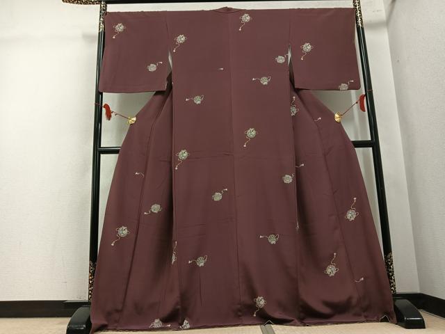 平和屋着物●上質な小紋 花毬文 金彩 正絹 逸品 AABL1232ph
