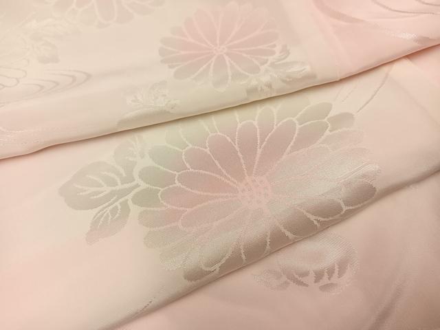 平和屋着物●振袖用長襦袢 袷 流水花地紋 暈し染め 正絹 逸品 AABL1245ph