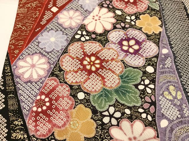 平和屋着物●豪華振袖 舞花文 金彩 正絹 逸品 AABL1249ph