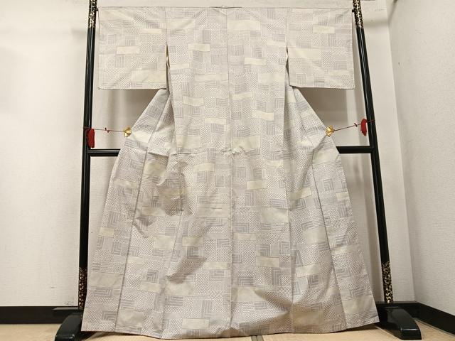 平和屋着物●上質な紬 吉祥文 正絹 逸品 AABL1251ph