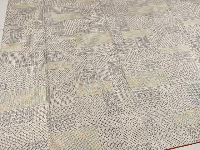 平和屋着物●上質な紬 吉祥文 正絹 逸品 AABL1251ph