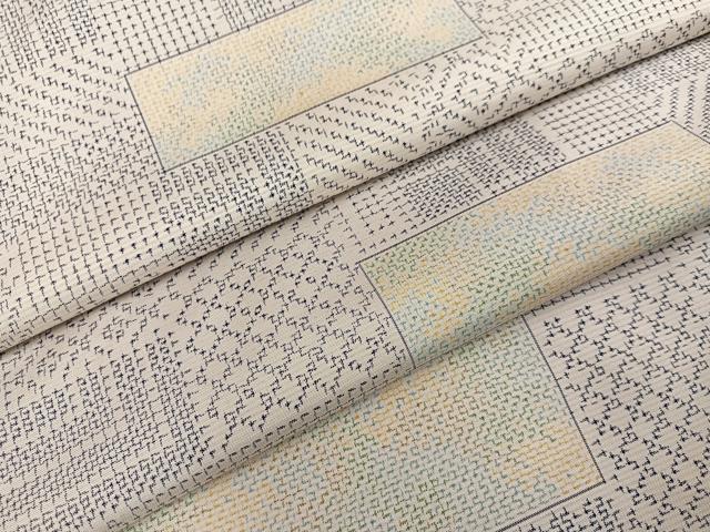 平和屋着物●上質な紬 吉祥文 正絹 逸品 AABL1251ph