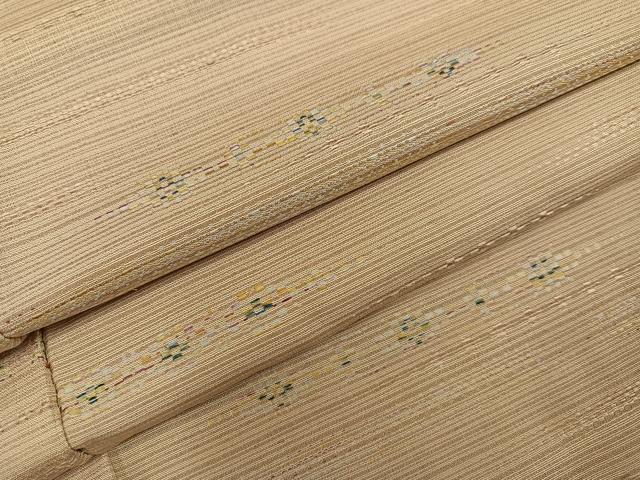 平和屋着物●花織 紬 霞文 正絹 逸品 AABL1266ph