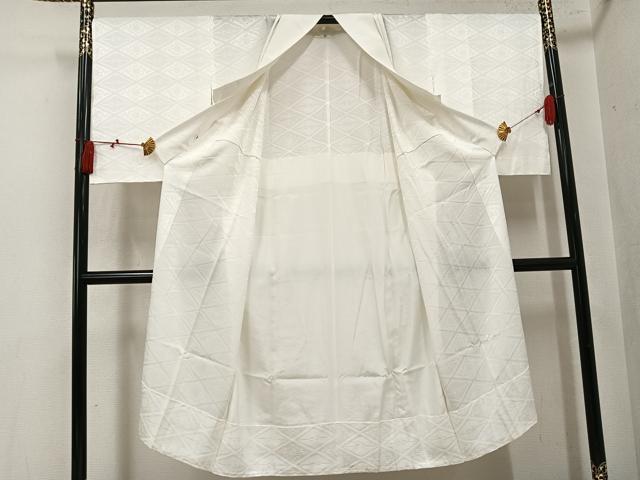 平和屋着物●長襦袢 無双仕立て 花菱地紋 伊勢丹扱い 正絹 逸品 未使用 AABL1267ph