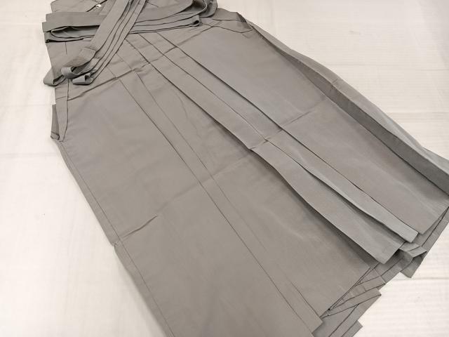 平和屋着物●男性 馬乗り袴 利休白茶色 正絹 逸品 AABL1277ph