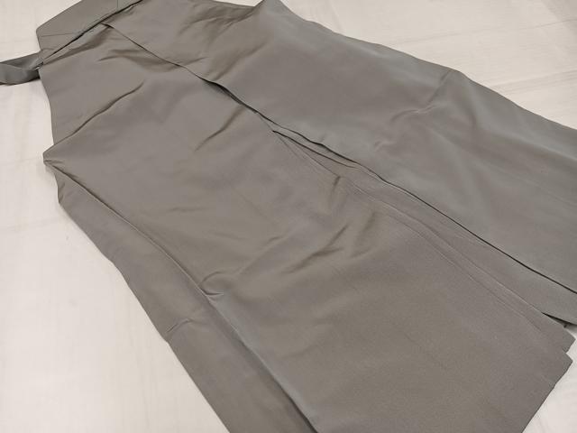 平和屋着物●男性 馬乗り袴 利休白茶色 正絹 逸品 AABL1277ph