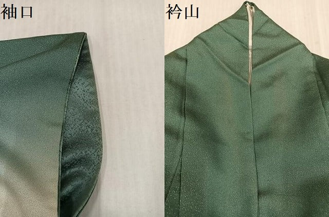 平和屋着物●訪問着 螺鈿 花蝶文 暈し染め 金彩 銀通し地 正絹 逸品 AABL1285ph
