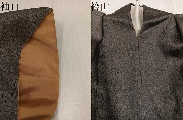 平和屋着物●訪問着 お召地 霞文 正絹 逸品 AABL1308ph