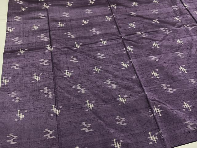 平和屋着物●上質な紬 琉球絣 正絹 逸品 AABL1309ph