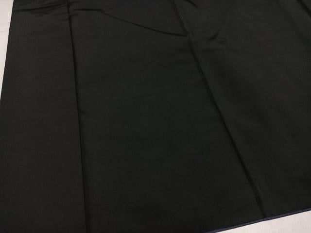 平和屋着物●男性 黒紋付 正絹 逸品 AABL1323ph