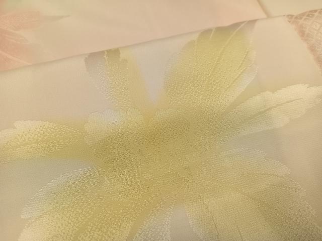 平和屋着物●振袖用長襦袢 袷 舞花文 暈し染め 正絹 逸品 AABL1326ph
