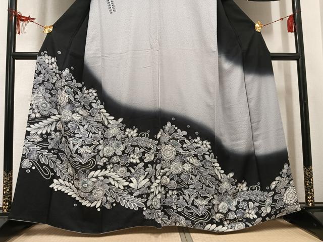 平和屋着物●訪問着 辻が花 絞り 暈し染め 正絹 逸品 AABL1330ph