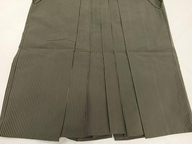 平和屋着物●男性 行灯袴 縞 正絹 逸品 AABL1333ph